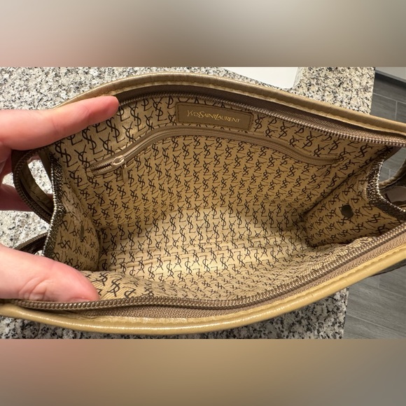 YSL Giraffe Print Coated Canvas Clutch - Picture 12 of 14